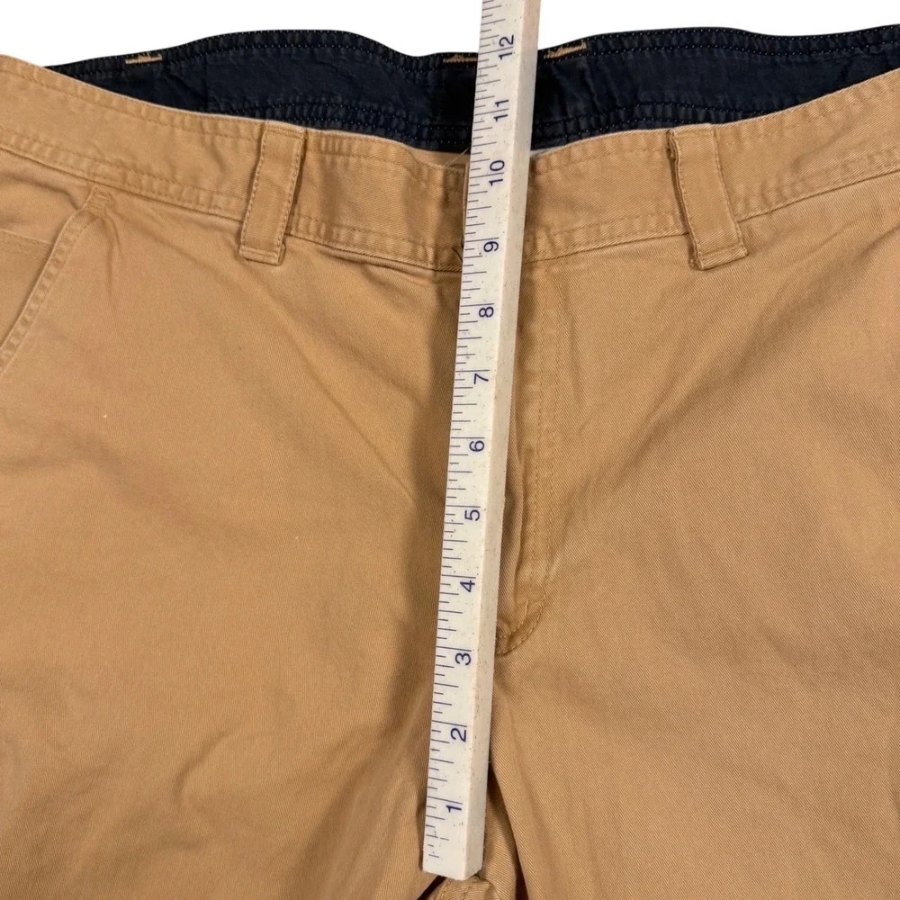 Columbia Mens Utility Khaki Pants Tan Straight‎ Leg Workwear 36x32